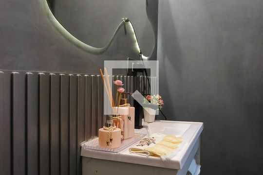 Lavabo de apartamento à venda com 3 quartos, 137m² em Vila Caminho do Mar, São Bernardo do Campo