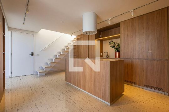 Sala/Cozinha de apartamento à venda com 1 quarto, 170m² em Pinheiros, São Paulo
