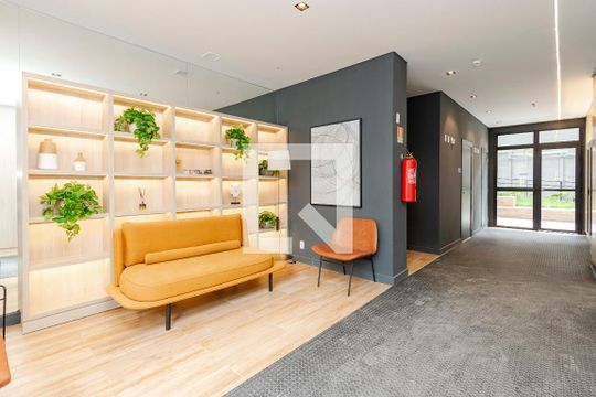 Área comum de apartamento para alugar com 1 quarto, 26m² em Campo Belo, São Paulo