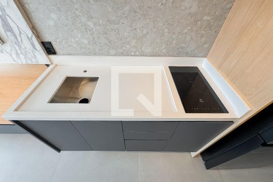 Cozinha de kitnet/studio à venda com 1 quarto, 29m² em Vila Mariana, São Paulo