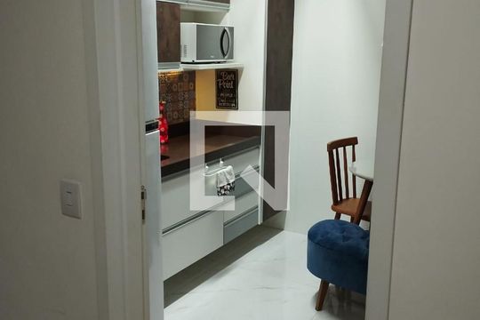 Cozinha de apartamento à venda com 1 quarto, 38m² em Vila Angelina, São Bernardo do Campo