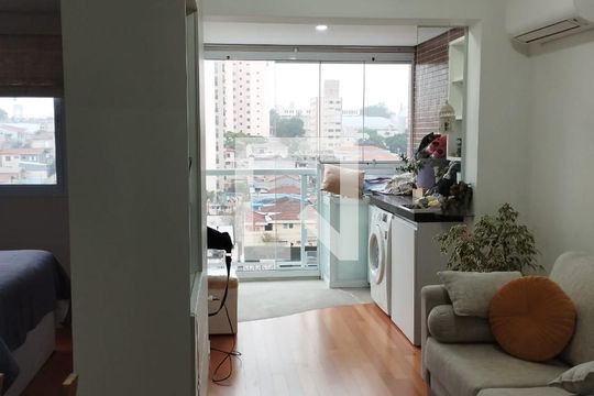 Sala de apartamento à venda com 1 quarto, 38m² em Vila Angelina, São Bernardo do Campo