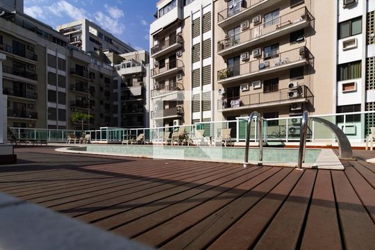 Área comum - Piscina de apartamento para alugar com 2 quartos, 70m² em Jardim Botânico, Rio de Janeiro