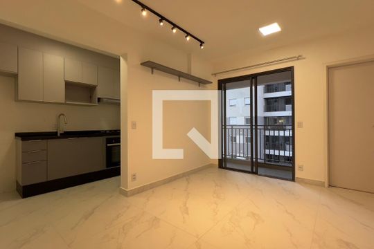 Sala de apartamento para alugar com 1 quarto, 43m² em Vila Rosalia, Guarulhos