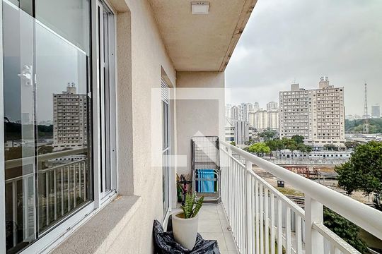 Varanda da Sala de apartamento à venda com 1 quarto, 29m² em Belenzinho, São Paulo