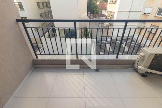 Varanda do Studio de kitnet/studio para alugar com 1 quarto, 25m² em Consolação, São Paulo