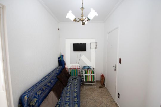 Sala de apartamento para alugar com 1 quarto, 50m² em Guilhermina, Praia Grande