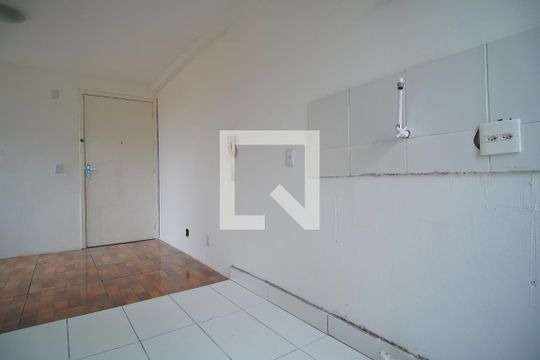 Cozinha de apartamento à venda com 2 quartos, 38m² em Parque Santa Fé, Porto Alegre
