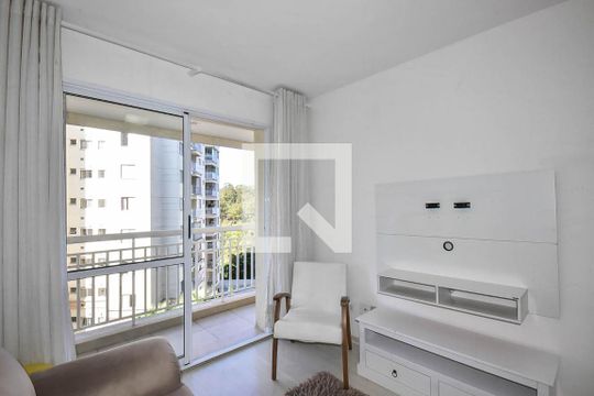Sala de apartamento à venda com 1 quarto, 40m² em Panamby, São Paulo