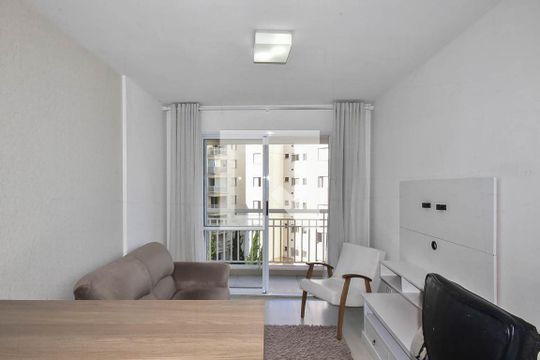 Sala de apartamento à venda com 1 quarto, 40m² em Panamby, São Paulo