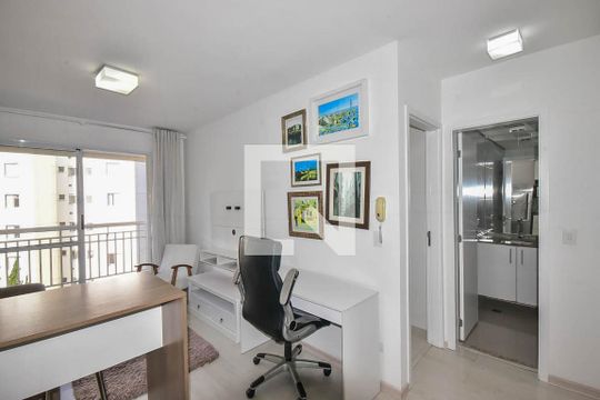 Sala de apartamento à venda com 1 quarto, 40m² em Panamby, São Paulo