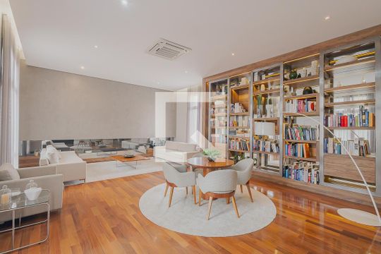 Biblioteca de apartamento à venda com 4 quartos, 298m² em Perdizes, São Paulo