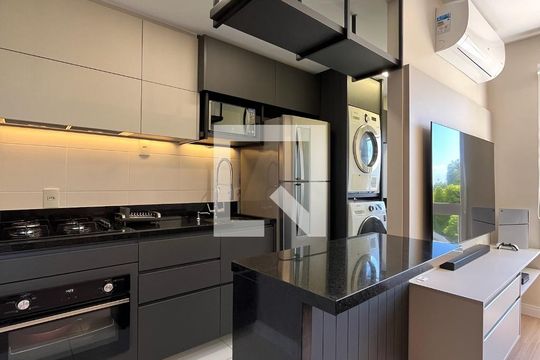 Cozinha de apartamento à venda com 2 quartos, 62m² em Marechal Rondon, Canoas
