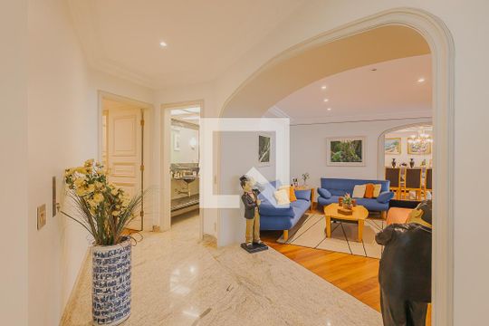 Hall de entrada de apartamento à venda com 4 quartos, 402m² em Jardim Paulista, São Paulo