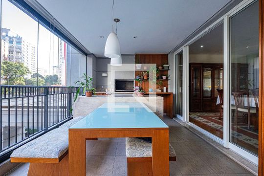 Sala - Varanda de apartamento para alugar com 3 quartos, 340m² em Paraíso, São Paulo