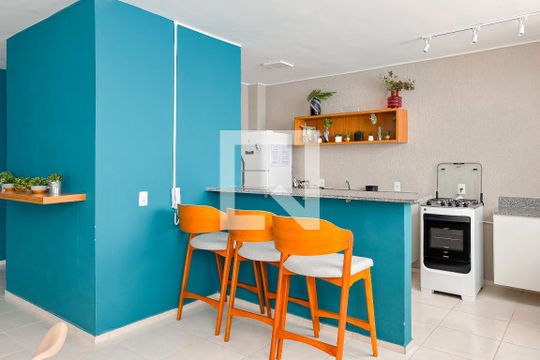 Área comum - Salão de festas de apartamento à venda com 2 quartos, 35m² em Ipiranga, São Paulo