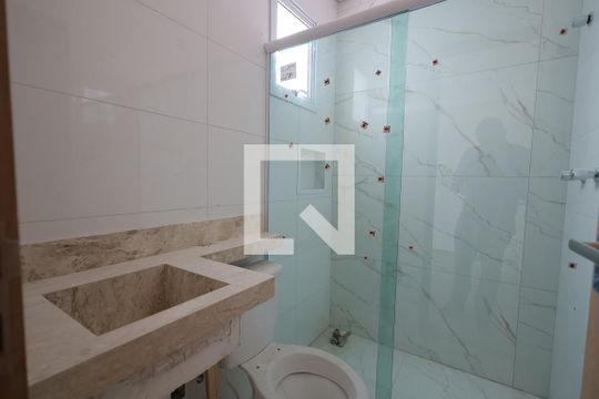 Banheiro da Suíte 1 de casa de condomínio à venda com 2 quartos, 117m² em Vila Metalúrgica, Santo André