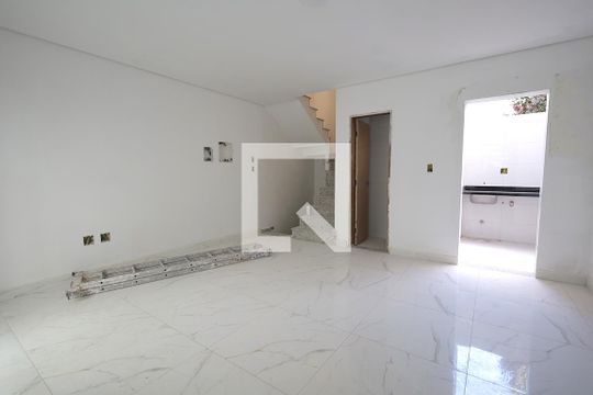 Sala / Cozinha de casa de condomínio à venda com 2 quartos, 129m² em Vila Metalúrgica, Santo André