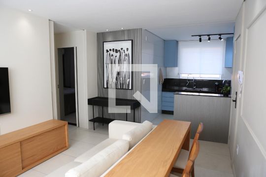 Sala de apartamento à venda com 2 quartos, 65m² em Inconfidentes, Contagem