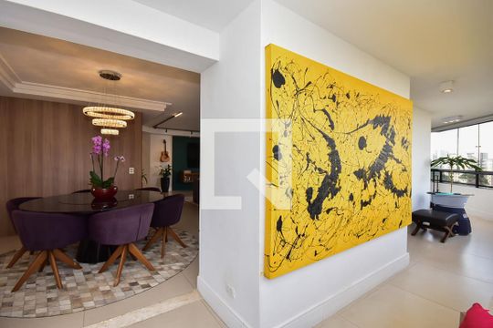 Varanda da Sala de apartamento à venda com 4 quartos, 229m² em Jardim Londrina, São Paulo