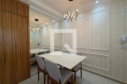 Sala de apartamento à venda com 2 quartos, 63m² em Vila Santo Alberto, Santo André