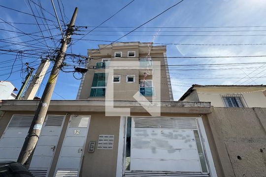 Fachada de apartamento à venda com 2 quartos, 63m² em Vila Santo Alberto, Santo André