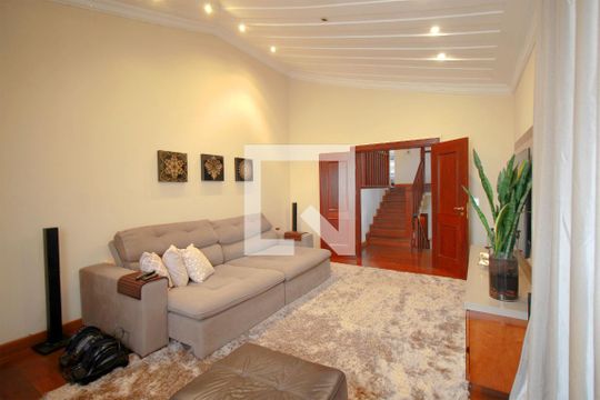 Sala de Estar de casa à venda com 3 quartos, 445m² em Mangabeiras, Belo Horizonte