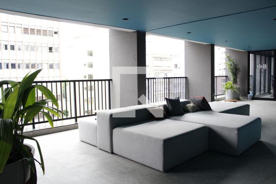 Área comum de kitnet/studio para alugar com 1 quarto, 23m² em Vila Buarque, São Paulo