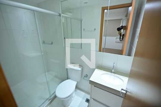 Banheiro da Suite de apartamento para alugar com 2 quartos, 51m² em Setor Faicalville, Goiânia
