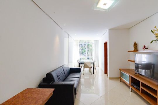 Sala  de apartamento à venda com 3 quartos, 100m² em Leme, Rio de Janeiro