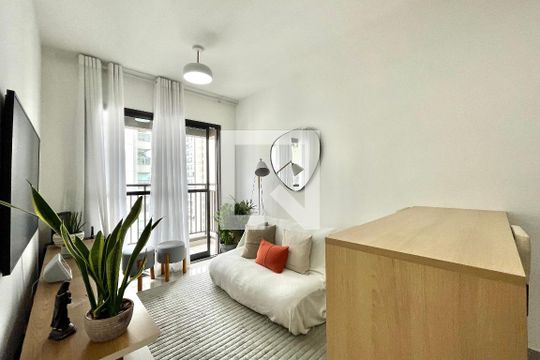 Sala de apartamento à venda com 1 quarto, 29m² em Jardim Prudência, São Paulo