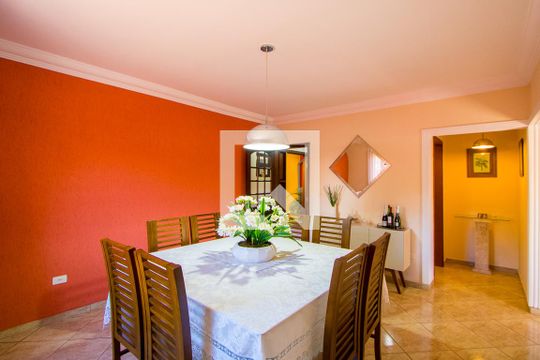 Sala de Jantar de casa à venda com 3 quartos, 208m² em Vila Humaita, Santo André