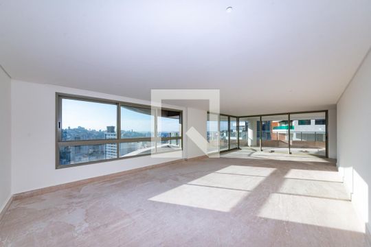 Sala 1 de apartamento à venda com 4 quartos, 323m² em Santa Lúcia, Belo Horizonte