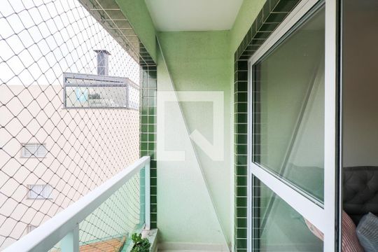 Varanda da Sala de apartamento para alugar com 2 quartos, 70m² em Nova Gerti, São Caetano do Sul