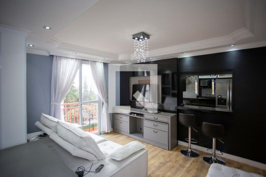 Sala de apartamento à venda com 1 quarto, 67m² em Centro, Diadema