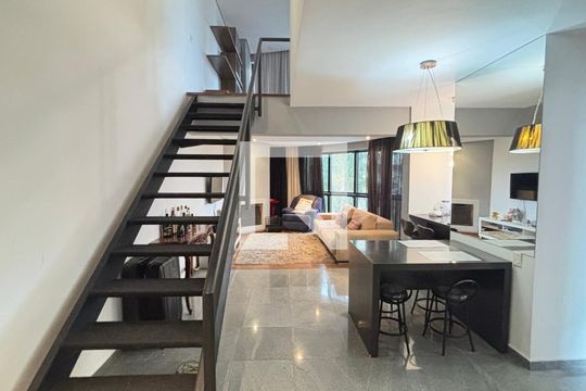 Sala - Sala de Jantar de apartamento para alugar com 1 quarto, 97m² em Jardim, Santo André