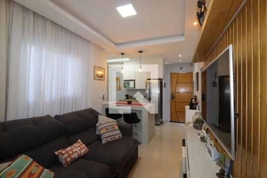 Sala de apartamento à venda com 2 quartos, 106m² em Vila Príncipe de Gales, Santo André