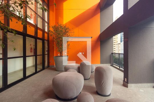 Área comum - Lounge de kitnet/studio à venda com 1 quarto, 22m² em Vila Buarque, São Paulo