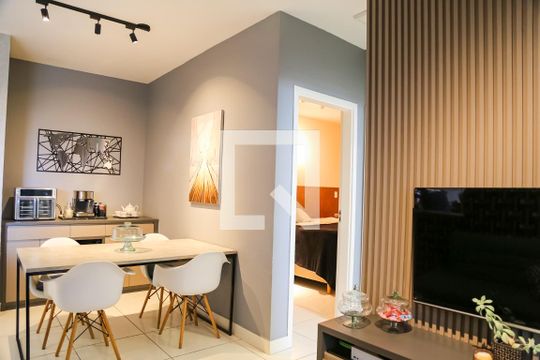 Sala de Jantar de apartamento para alugar com 2 quartos, 52m² em Village Terras de Indaiá, Indaiatuba