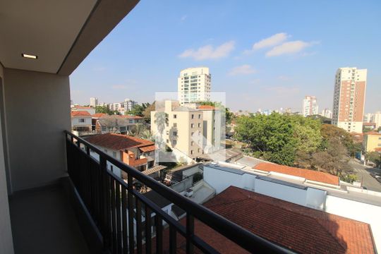 Varanda da Sala/Cozinha de apartamento para alugar com 1 quarto, 30m² em Jardim São Paulo, São Paulo