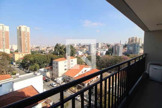 Varanda da Sala/Cozinha de apartamento para alugar com 1 quarto, 30m² em Jardim São Paulo, São Paulo
