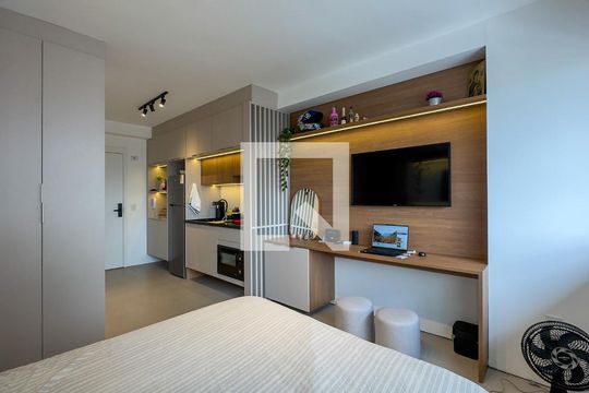 Studio de kitnet/studio para alugar com 1 quarto, 26m² em Brooklin, São Paulo