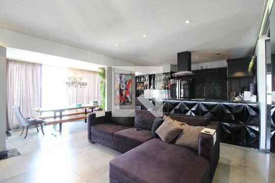 Sala/Cozinha de apartamento para alugar com 1 quarto, 100m² em Vila Nova Conceição, São Paulo