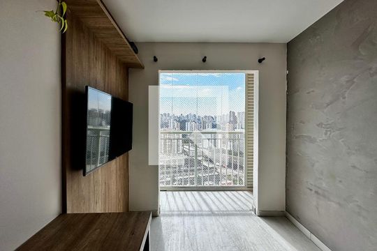 Sala de apartamento para alugar com 1 quarto, 34m² em Vila das Belezas, São Paulo