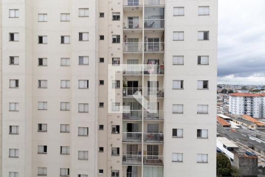 Vista Varanda da Sala/Cozinha de apartamento para alugar com 2 quartos, 50m² em Jardim Castelo, São Paulo