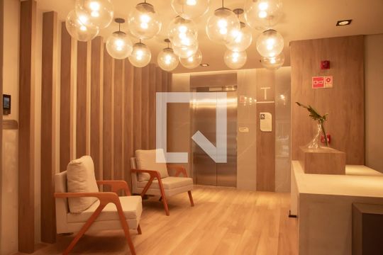 Área comum de kitnet/studio para alugar com 1 quarto, 28m² em Vila Clementino, São Paulo