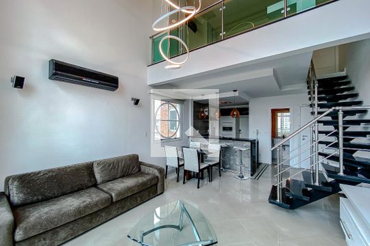 Sala de apartamento à venda com 1 quarto, 75m² em Jardim Analia Franco, São Paulo