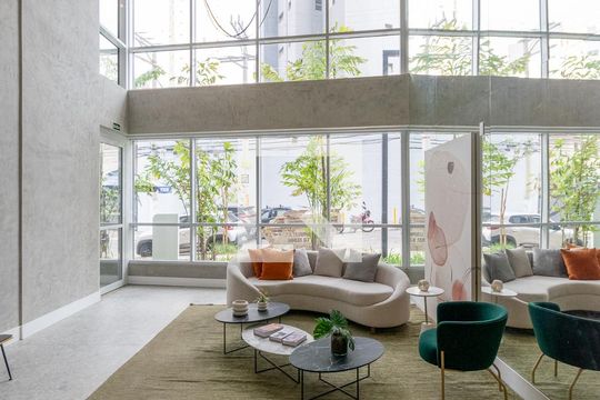 Hall de entrada de apartamento para alugar com 2 quartos, 43m² em Vila Guarani (zona Sul), São Paulo