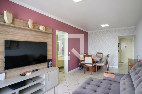 Sala de apartamento à venda com 3 quartos, 83m² em Vila Caminho do Mar, São Bernardo do Campo