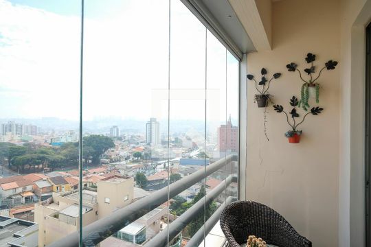 Varanda de apartamento à venda com 3 quartos, 83m² em Vila Caminho do Mar, São Bernardo do Campo